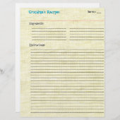 Rezept - Das Leben ist ein Picnic (Vorne/Hinten)