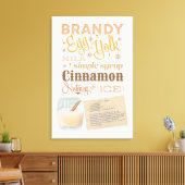 Rezept der Mama Leinwanddruck (Insitu (Wohnzimmer))