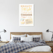 Rezept der Mama Leinwanddruck (Insitu (Schlafzimmer))