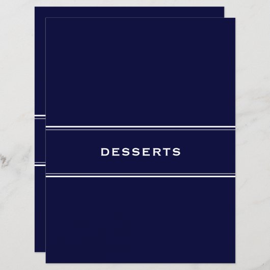 Rezept Divider Desserts Navy Blue (Vorne/Hinten)