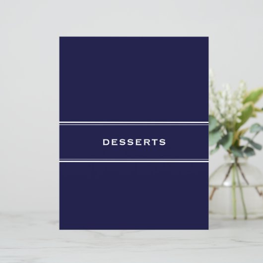 Rezept Divider Desserts Navy Blue (Stehend Vorderseite)