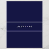 Rezept Divider Desserts Navy Blue (Vorderseite)