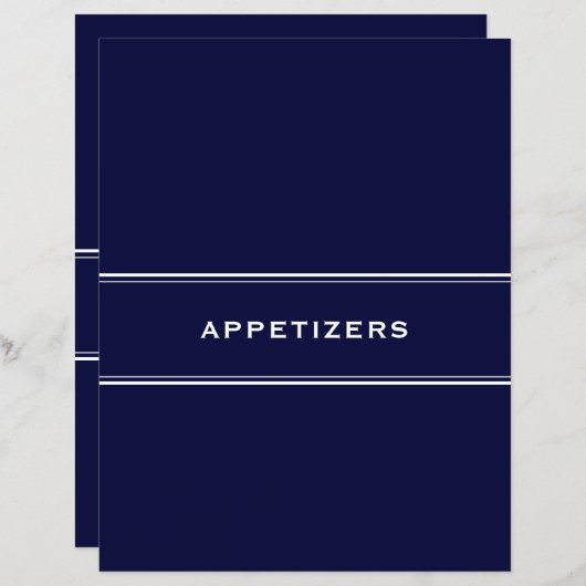 Rezept Divisions Appetizers Navy Blue (Vorne/Hinten)