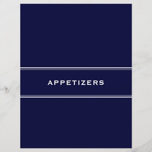 Rezept Divisions Appetizers Navy Blue (Vorderseite)