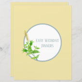 Rezept-Divisionsseite - Gelbe Kräuterbinder-Beilag (Vorne/Hinten)