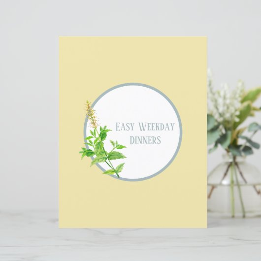 Rezept-Divisionsseite - Gelbe Kräuterbinder-Beilag (Stehend Vorderseite)