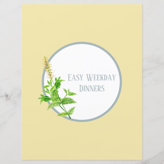 Rezept-Divisionsseite - Gelbe Kräuterbinder-Beilag (Vorderseite)