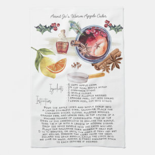 Rezept-Erbsticktücher   Apfelwein Geschirrtuch