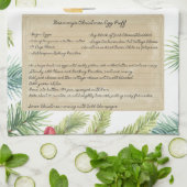 Rezept-Erbstück-Teetücher Geschirrtuch (Gefaltet)