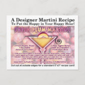 Rezept Frische Pflaume Martini Karte (Vorderseite)