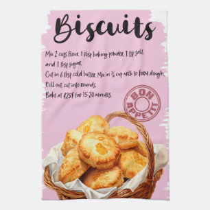 Rezept für Biscuits Geschirrtuch
