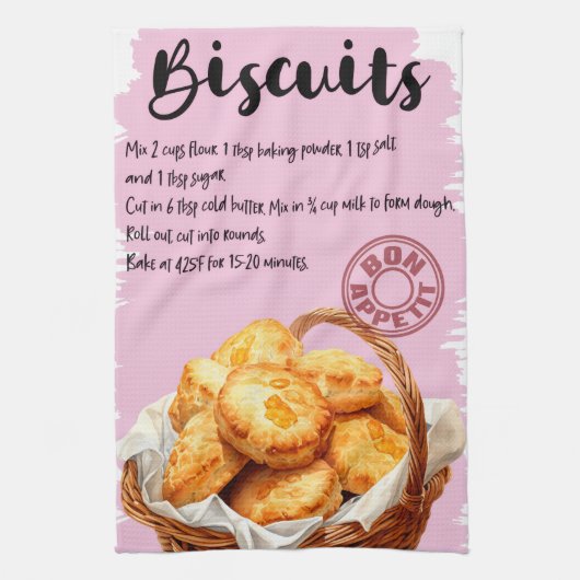 Rezept für Biscuits Geschirrtuch (Vertikal)