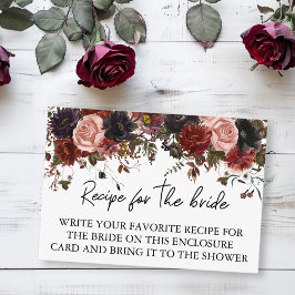 Rezept für Braut Brautparty HerbstHalloween Begleitkarte