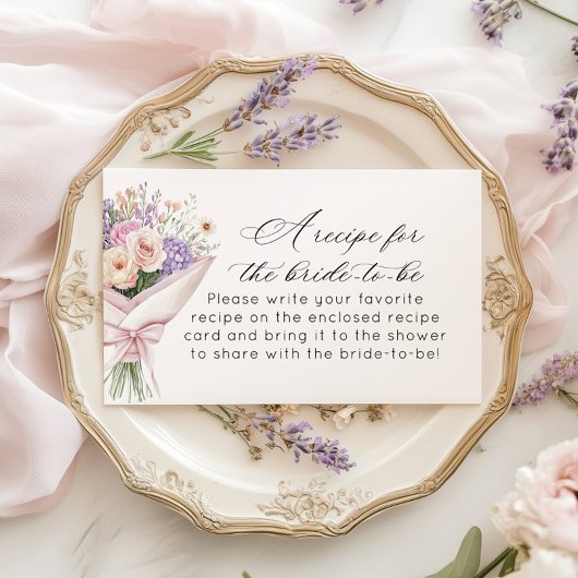 Rezept für Braut Fresh Off Market Begleitkarte