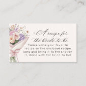 Rezept für Braut Fresh Off Market Begleitkarte (Vorderseite)