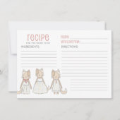 Rezept für Braut, um sich zu vermitteln Einladung (Vorderseite)