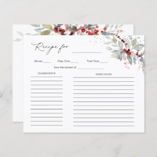 Rezept für Bride Red Berries Grünfoliage (Vorne/Hinten)