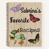 Rezept für Butterfly Notizblock (Vorderseite)