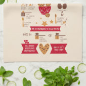 Rezept für Chocolate Chip Cookies Geschirrtuch (Gefaltet)