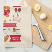 Rezept für Chocolate Chip Cookies Geschirrtuch (Viertel Falte)