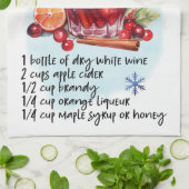 Rezept für Cider Sangria Geschirrtuch (Gefaltet)