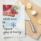 Rezept für Cider Sangria Geschirrtuch (Viertel Falte)