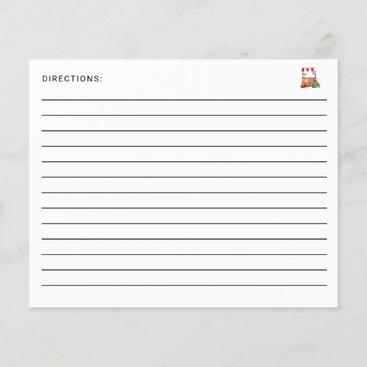 Rezept für das Brautparty "Bride Off the Market" (Rückseite)