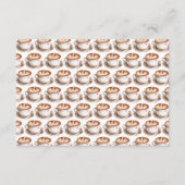 Rezept für das Bride Coffee Brautparty Begleitkarte (Rückseite)