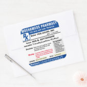 Rezept für den rechteckigen Aufkleber für Kaffee (Umschlag)