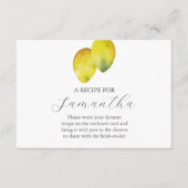 Rezept für die Braut Begleitkarte (Vorderseite)