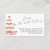 Rezept für die Brautpaare und Prosecco-Braut Begleitkarte (Vorderseite)