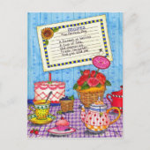 Rezept für die perfekte inspirierende Postkarte (Vorderseite)