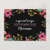 Rezept für die zukünftige Brücke. Moderne Blumenka Postkarte (Vorderseite)