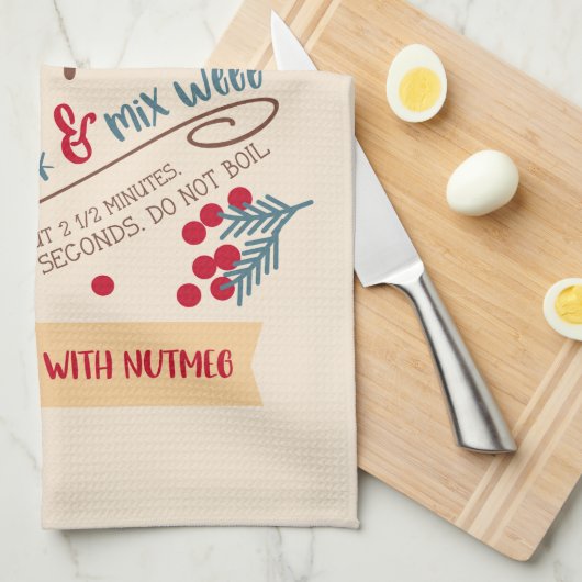 Rezept für eggnog geschirrtuch (Viertel Falte)