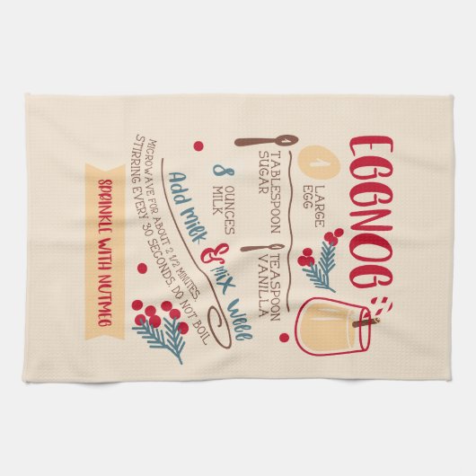 Rezept für eggnog geschirrtuch (Horizontal)