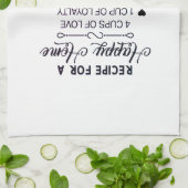 Rezept für ein glückliches Familienrezeptkredit Geschirrtuch (Gefaltet)