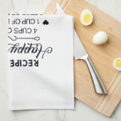 Rezept für ein glückliches Familienrezeptkredit Geschirrtuch (Viertel Falte)