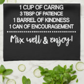 Rezept für eine besondere Großmutter Geschirrtuch (Gefaltet)