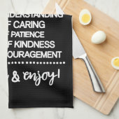 Rezept für eine besondere Großmutter Geschirrtuch (Viertel Falte)