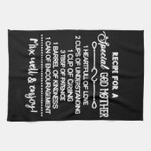 Rezept für eine besondere Großmutter Geschirrtuch (Horizontal)