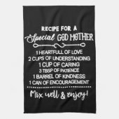 Rezept für eine besondere Großmutter Geschirrtuch (Vertikal)