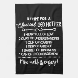 Rezept für eine besondere Großmutter Geschirrtuch