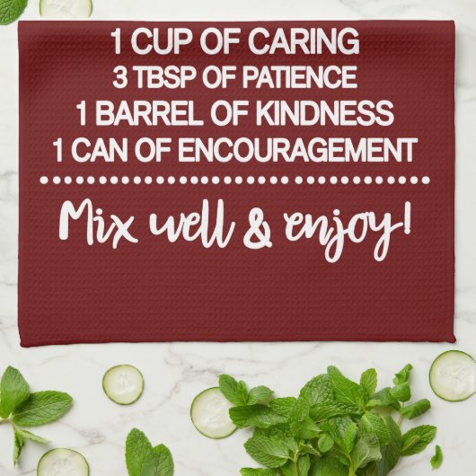 Rezept für eine besondere Großmutter Geschirrtuch (Gefaltet)