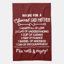 Rezept für eine besondere Großmutter Geschirrtuch