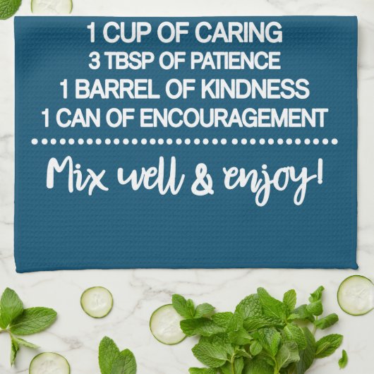 Rezept für eine besondere Großmutter Geschirrtuch (Gefaltet)