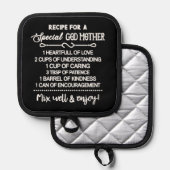 Rezept für eine besondere Großmutter Topflappen (Vorderseite/Rückseite)