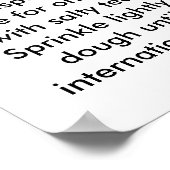 Rezept für eine militärische Ehefrau Poster (Ecke)