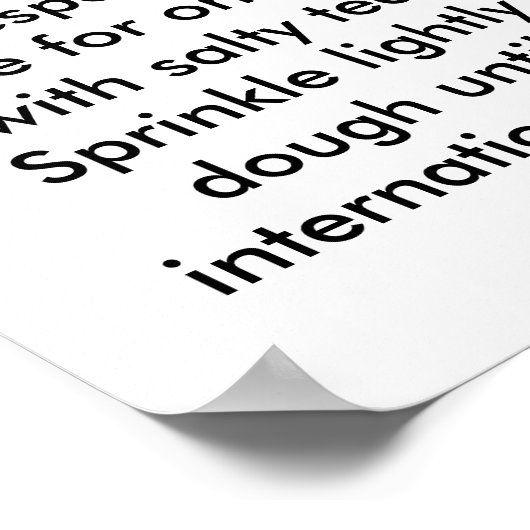 Rezept für eine militärische Ehefrau Poster (Ecke)