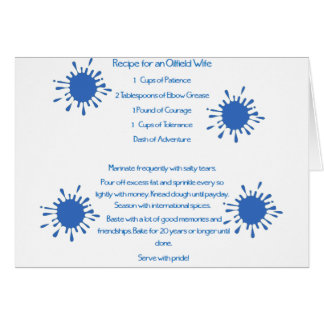 Rezept für eine Ölfeld-Ehefrau