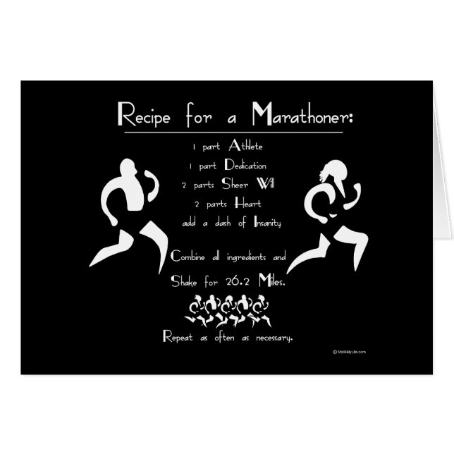 Rezept für einen Marathoner (Vorderseite (Horizontal))